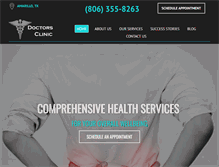 Tablet Screenshot of doctorsclinicamarillo.com